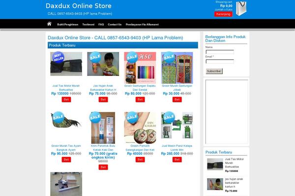 Pasaraya theme site design template sample