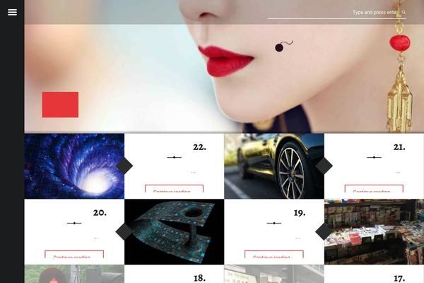 Receptar theme site design template sample