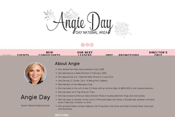 Flat theme site design template sample