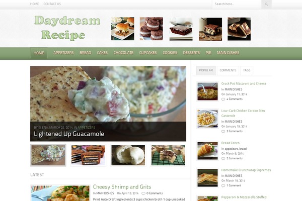 Foodpress theme site design template sample