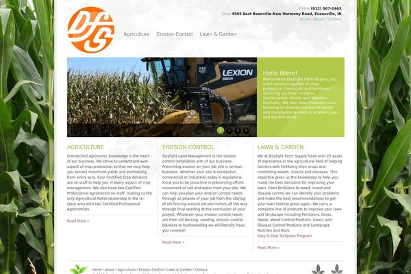 Daylight theme site design template sample