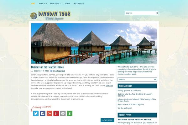iTravel theme site design template sample