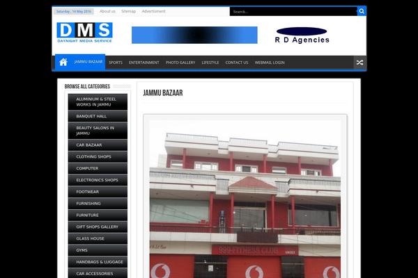 Sahifa theme site design template sample