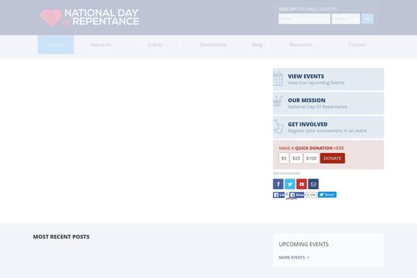 Candidate theme site design template sample