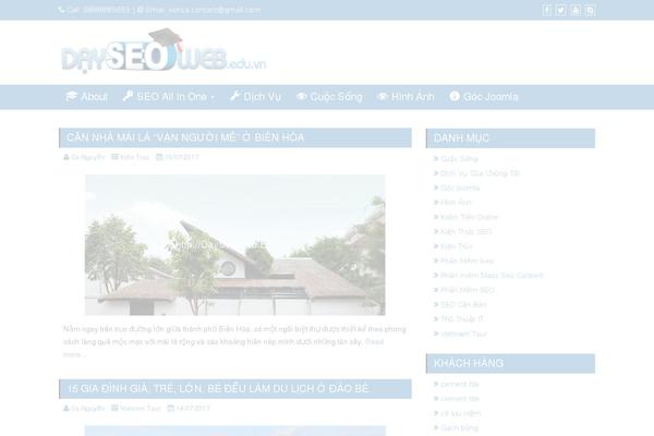 Paradise theme site design template sample
