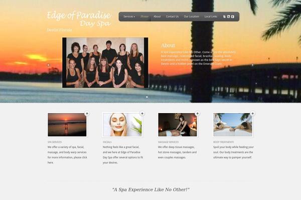Feather theme site design template sample