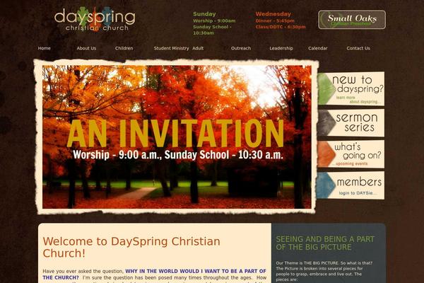dayspringchristianchurch.com site used Bootstrap3