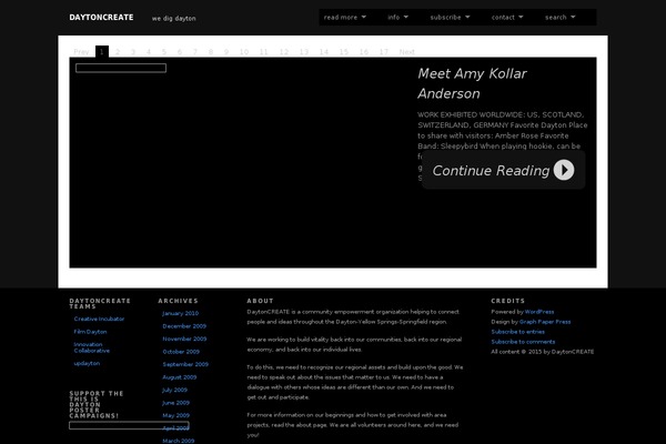 Modularity theme site design template sample