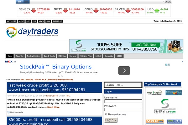 daytraders.in site used Coremag