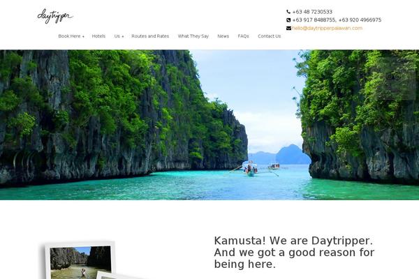 Simple theme site design template sample
