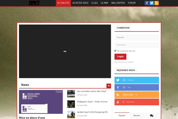 Journal theme site design template sample