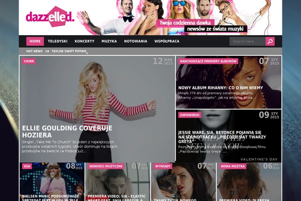 Dazzle theme site design template sample