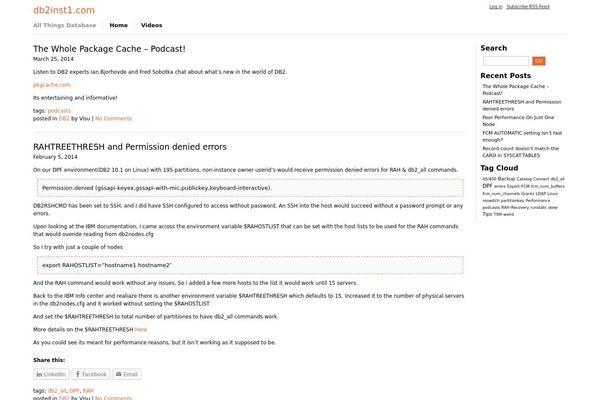 db2inst1.com site used Openark-blog