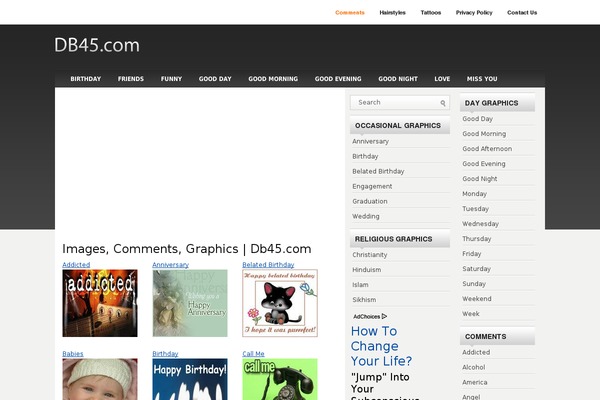 Format theme websites examples