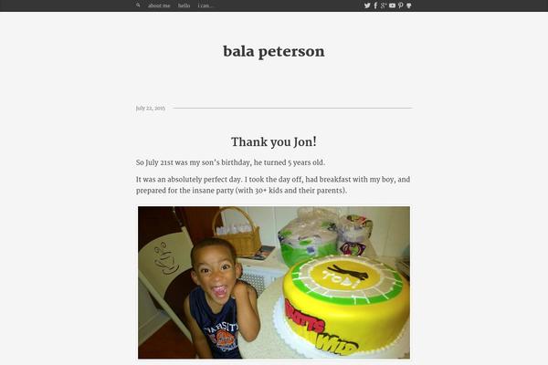 Memoir theme site design template sample