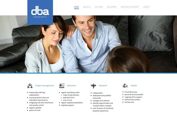 Vanguard theme site design template sample