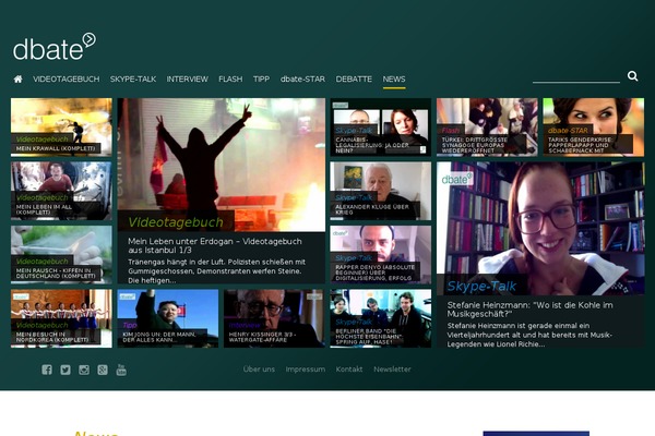 dbate.de site used Dbate_relaunch