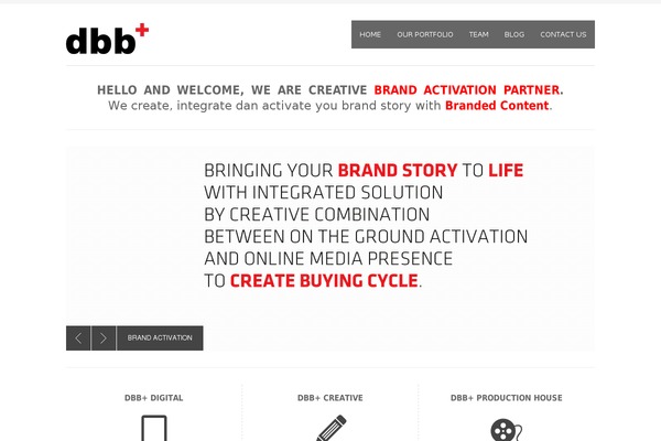 Bigbang theme site design template sample