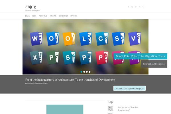 dbj.org site used Customizr