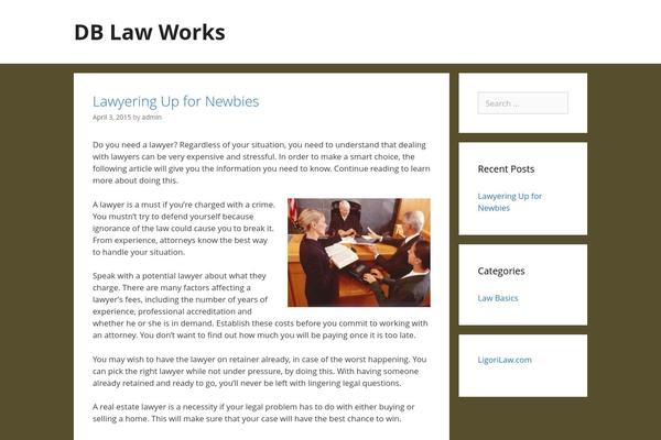 GeneratePress theme site design template sample