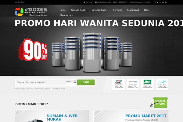 Ainex Host theme site design template sample