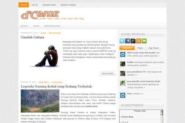 dcamz.web.id site used NewsLayer