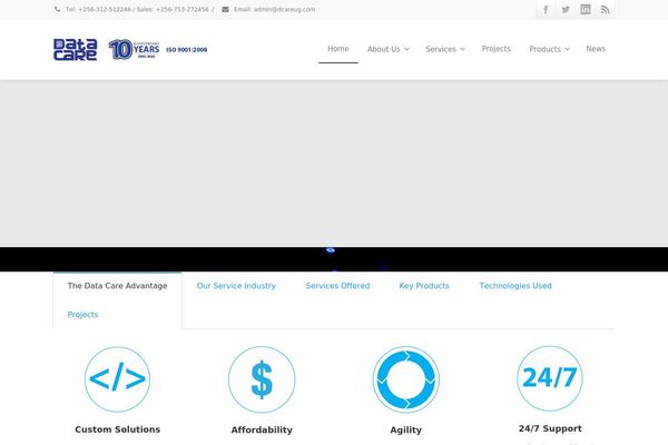Envision theme site design template sample