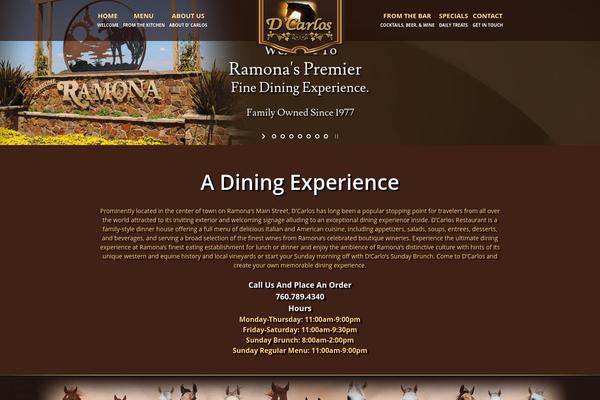 Verona theme site design template sample