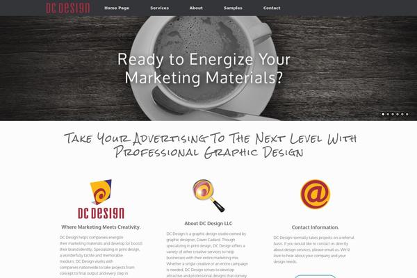 Vantage theme site design template sample