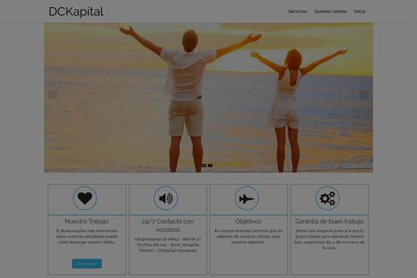 discover theme site design template sample