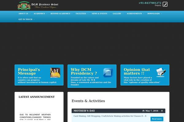 Dbs theme site design template sample