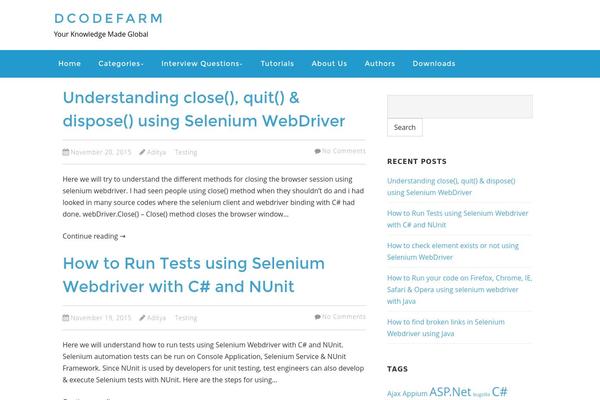 dcodefarm.com site used Education-business