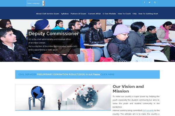 University theme site design template sample