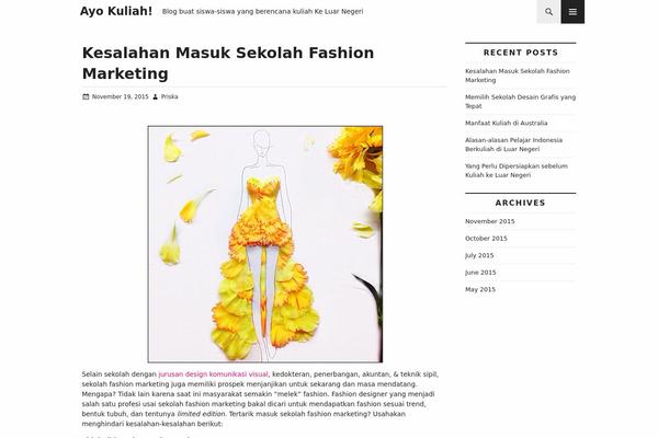 Clear Content theme site design template sample