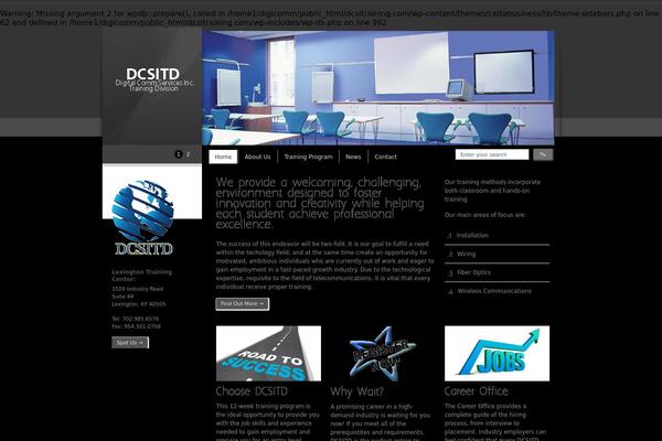 Celta theme site design template sample