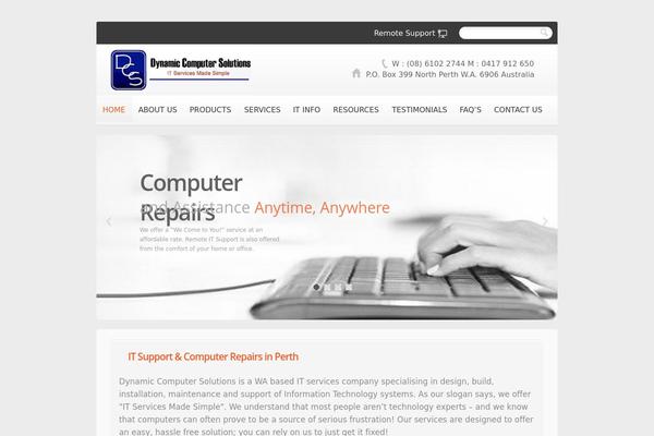 dcsservices.com.au site used Theme1741