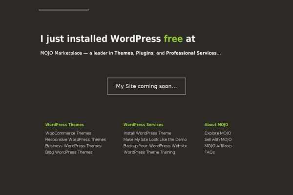 Skirmish theme site design template sample