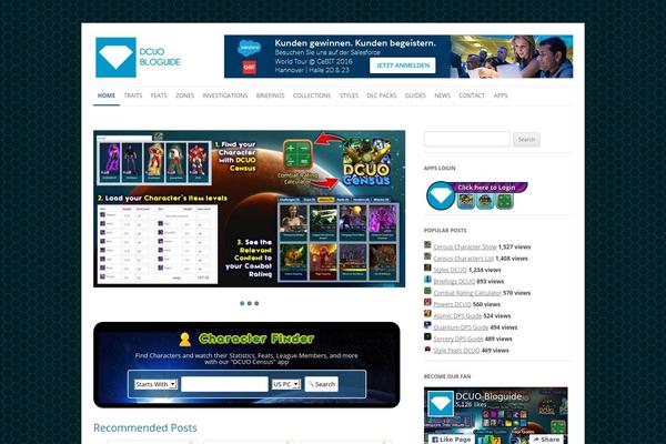 OnePress theme site design template sample