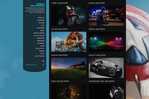 Core theme site design template sample