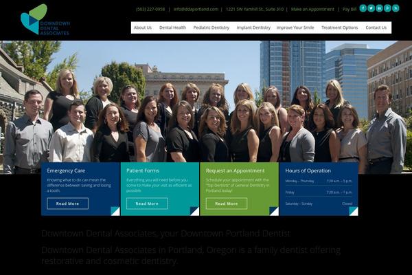 ddaportland.com site used Downtowndental