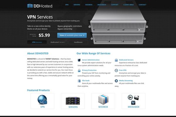 Rackhost theme site design template sample