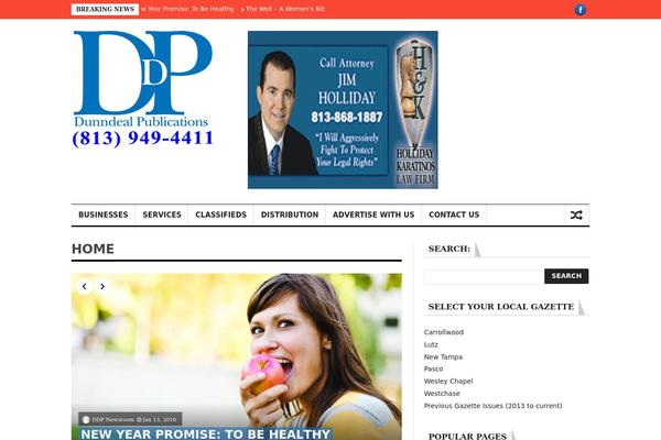 NewsPaperly theme site design template sample