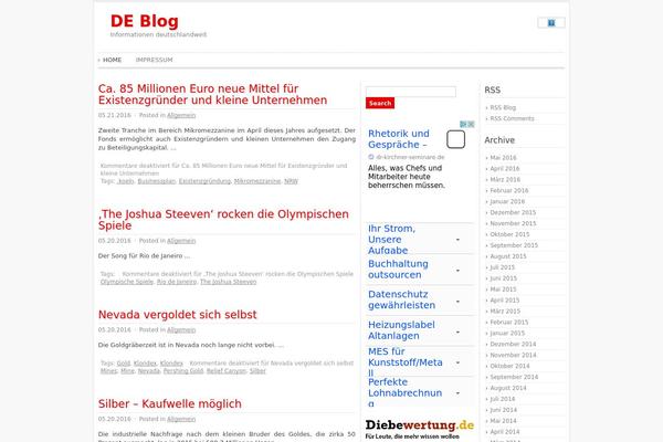 Schema Lite theme site design template sample