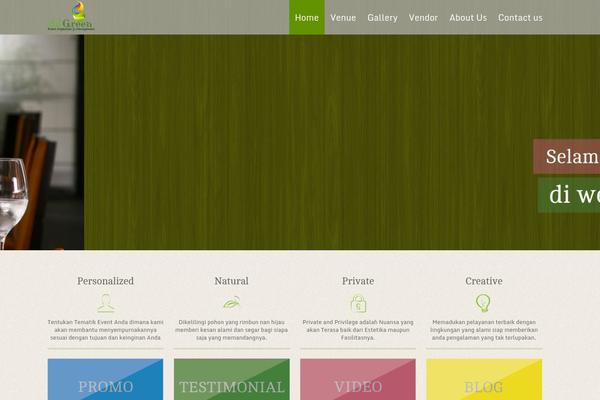 Green-theme theme site design template sample