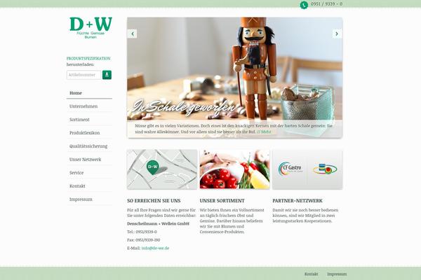 Dw theme site design template sample