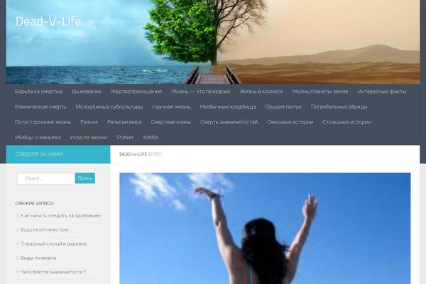 Hueman theme site design template sample