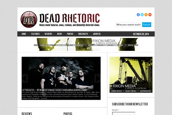Site using Crafty Social Buttons plugin