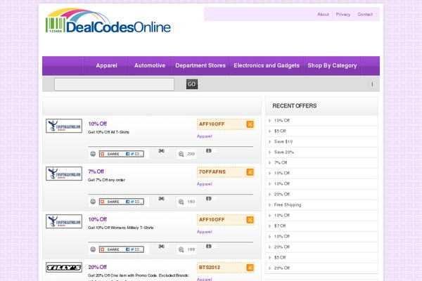 Couponpress theme site design template sample