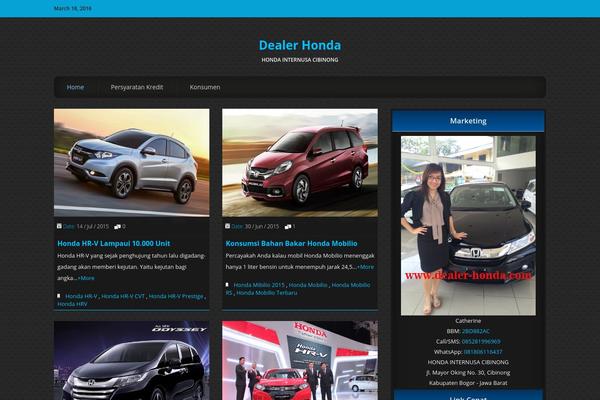 CarZine theme site design template sample