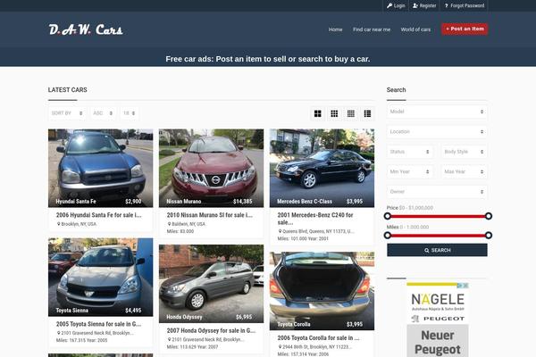 PointFinder theme site design template sample